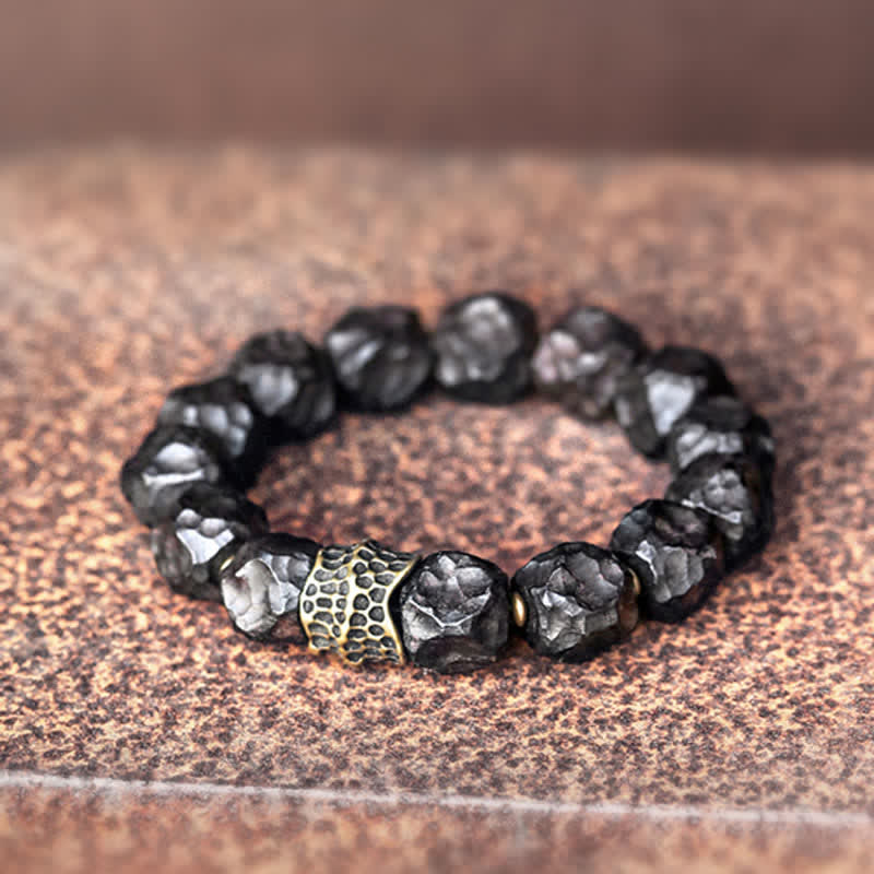 Nimara Ritual Ebony Wood Copper Peace Balance Couple Bracelet