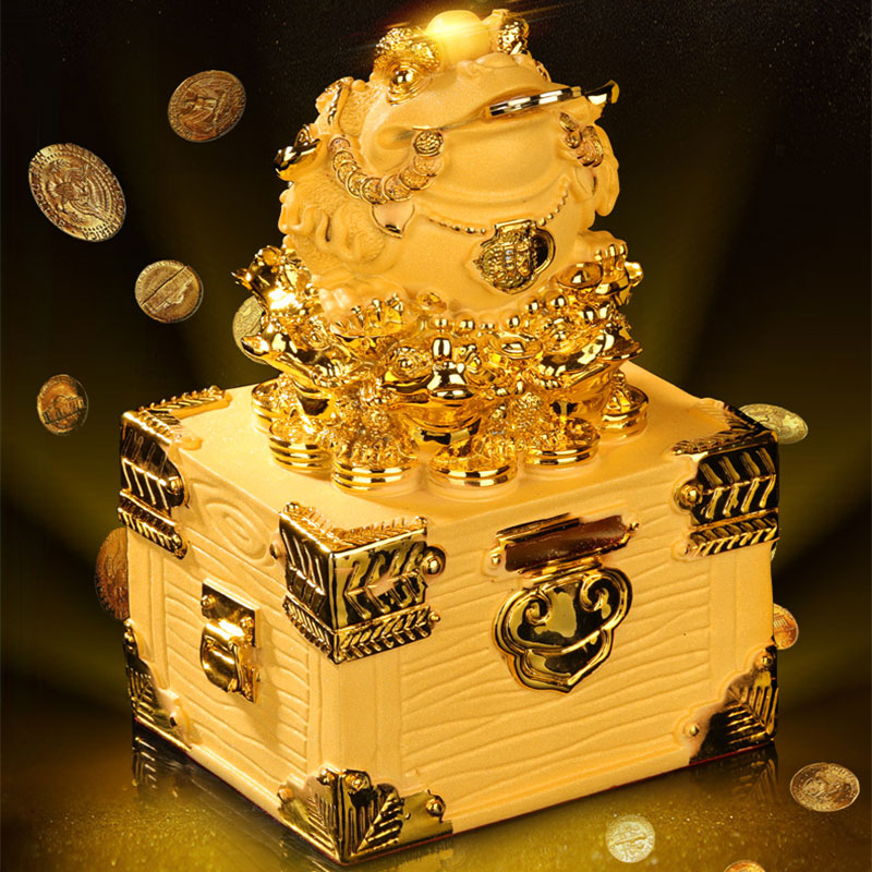 Nimara Ritual Feng Shui Money Frog Statue Luck Wealth Decoration