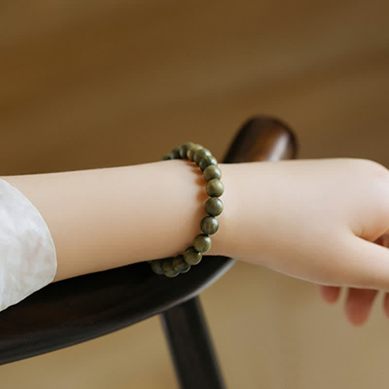 Nimara Ritual Tibetan Green Sandalwood Soothing Cure Bracelet