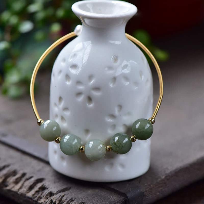 Nimara Ritual Jade Abundance Luck Blessing Bracelet Bangle