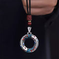 Nimara Ritual Koi Fish Peace Buckle Copper Wealth Luck Necklace Pendant