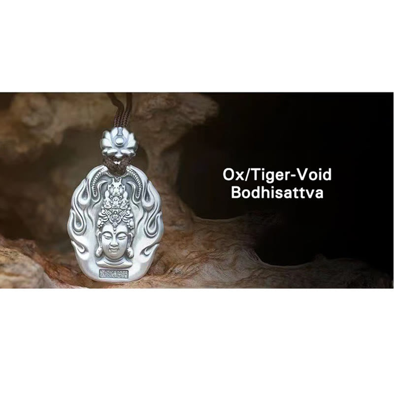 Nimara Ritual Chinese Zodiac Natal Buddha Om Mani Padme Hum Lotus Compassion Necklace Pendant