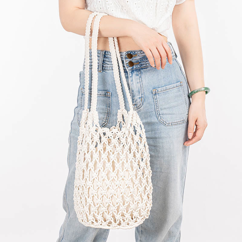 Nimara Ritual Hand-woven Cotton Thread Shoulder Bag Handbags