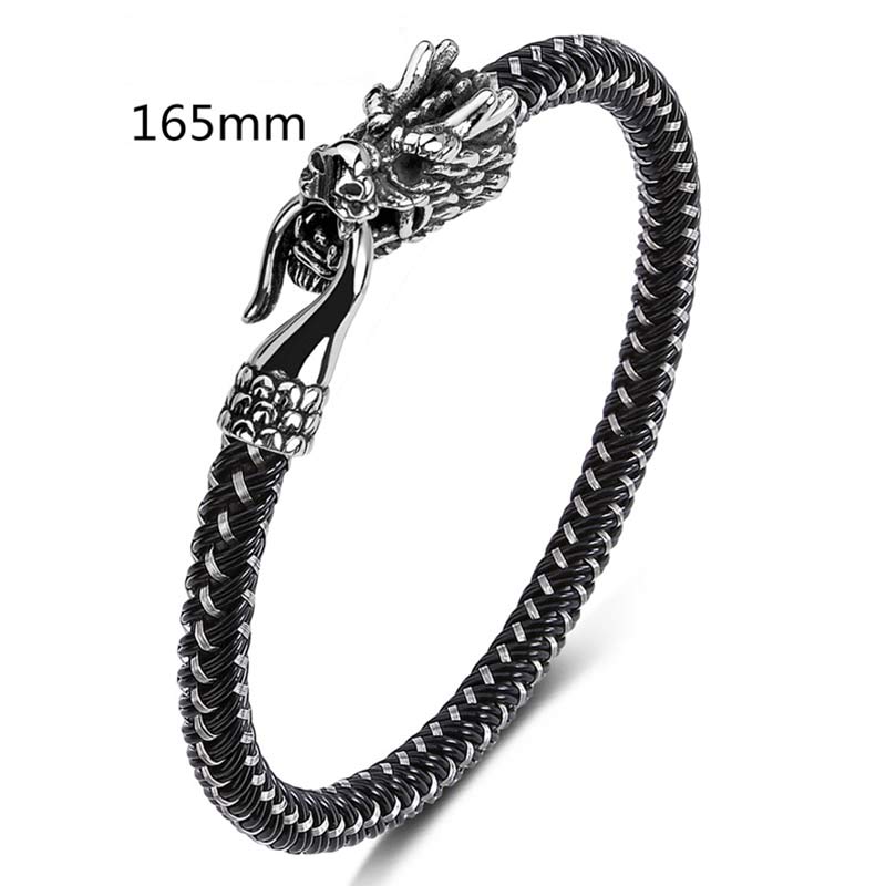 Nimara Ritual Dragon Titanium Steel Protection Luck Bracelet
