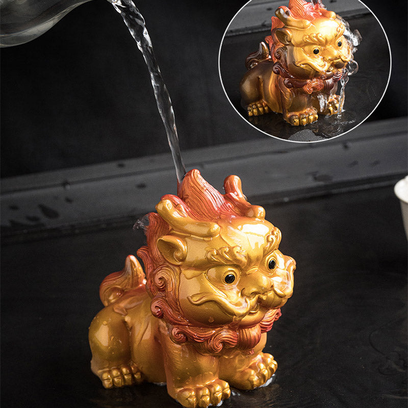 Nimara Ritual Color Changing Small PiXiu Resin Tea Pet Wealth Home Figurine Decoration