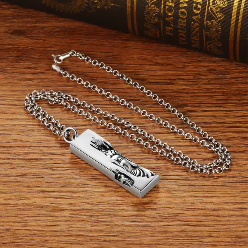 Nimara Ritual Tathagata Buddha Strength Protection Amulet Lucky Vintage Style Pendant Necklace