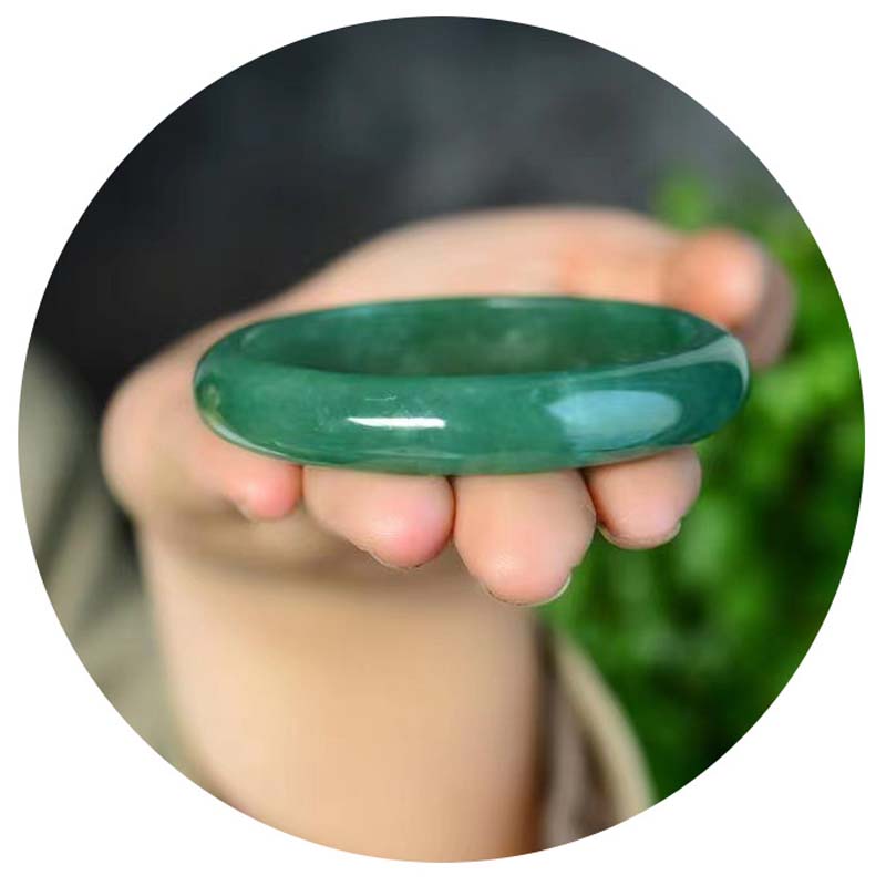 Nimara Ritual Quartzite Jade Healing Abundance Protection Bracelet Bangle