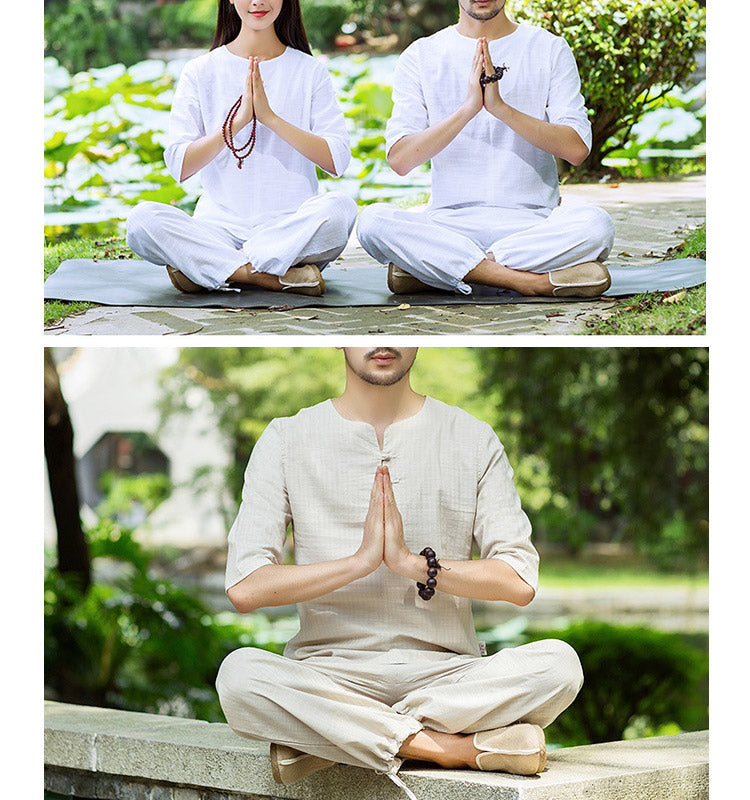Nimara Ritual Meditation Prayer Spiritual Zen Practice Uniform Clothing Men's Set