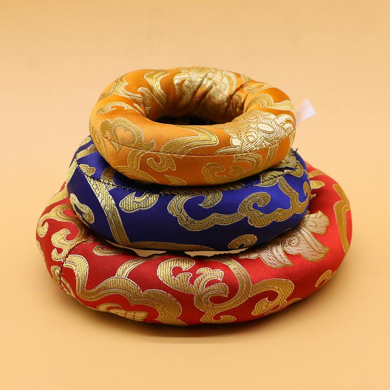 Nimara Ritual Tibetan Singing Bowl Handcraft Cushion Decoration