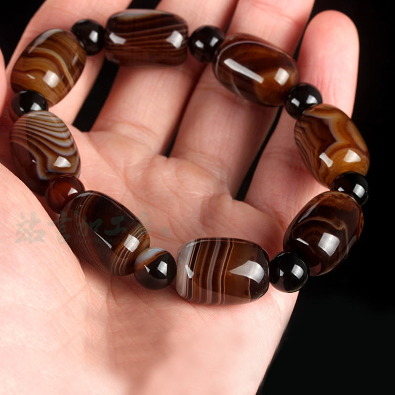 Nimara Ritual Natural Sardonyx Courage Happiness Bracelet