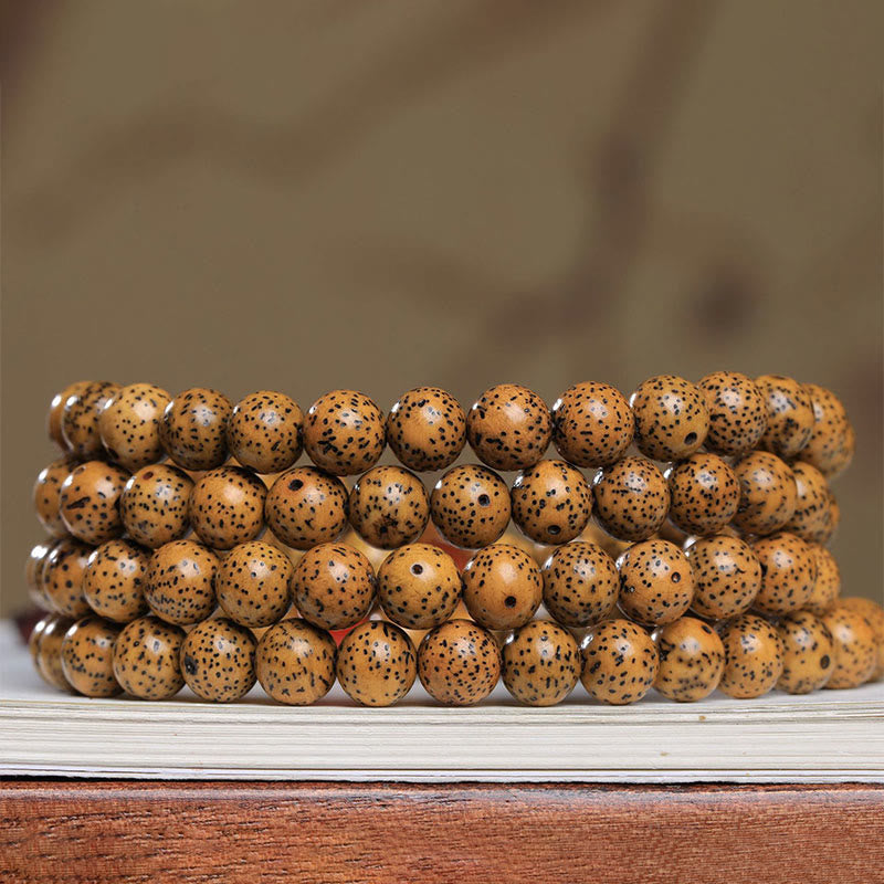 Nimara Ritual 108 Mala Beads Bodhi Seed Red Agate Auspiciousness Bracelet