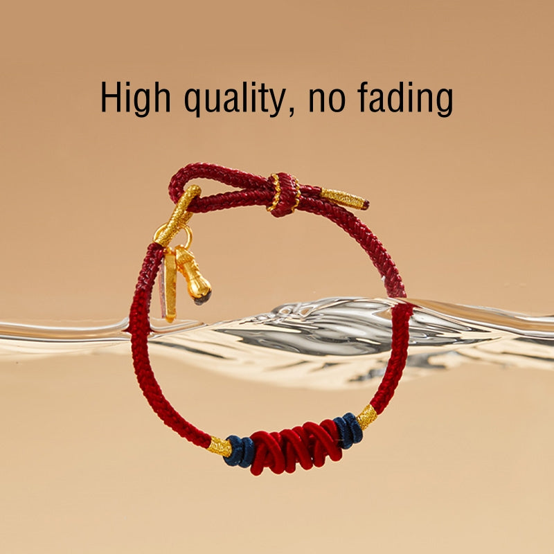 Nimara Ritual 925 Sterling Silver Koi Fish Charm Wealth Success Braided Bracelet