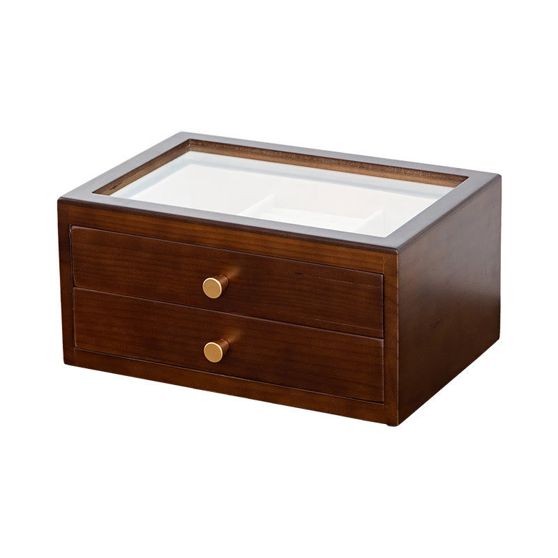 Nimara Ritual Retro Solid Wood Jewelry Box Jewelry Storage Box With Drawer