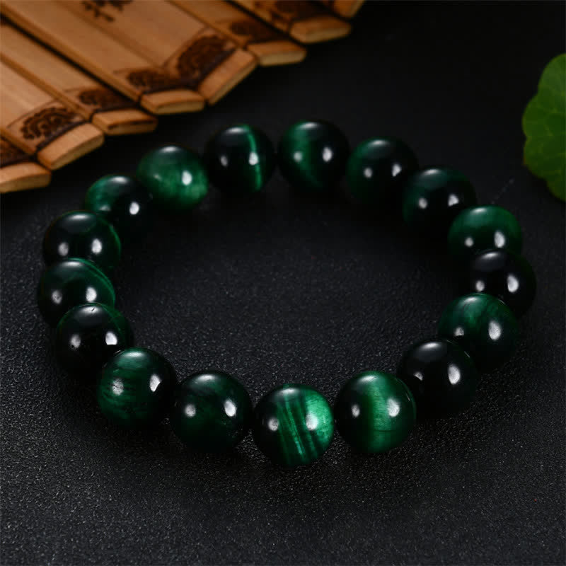 Nimara Ritual Natural Green Tiger Eye Strength Bracelet