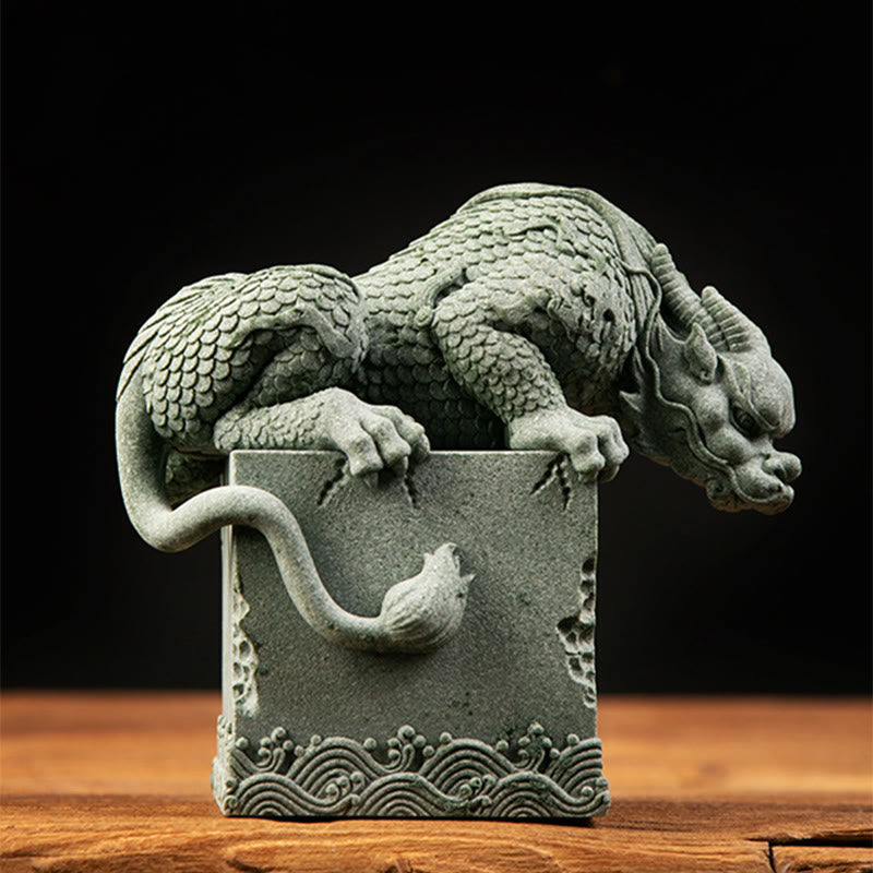 Nimara Ritual Feng Shui Standing Sitting Dragon Success Luck Home Decoration