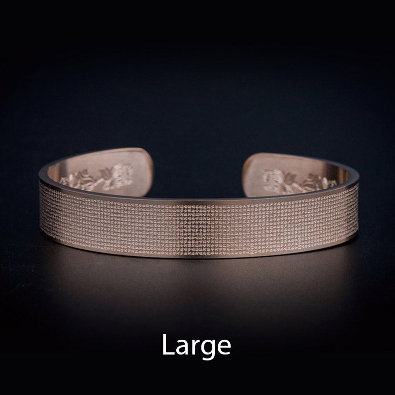 Nimara Ritual Shurangama Mantra Engraving Titanium Steel Blessing Bracelet