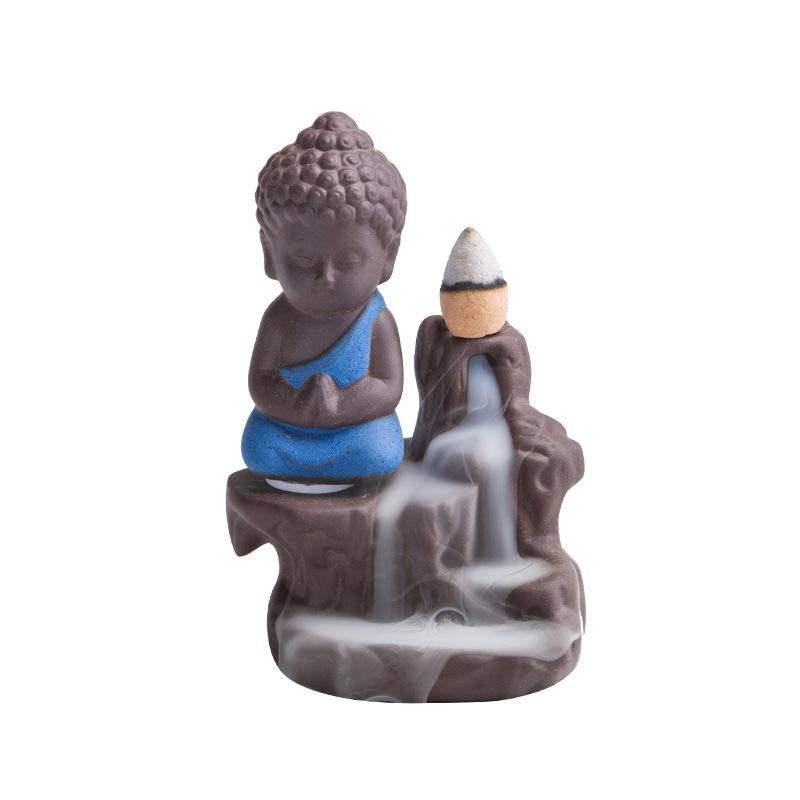 Nimara Ritual Backflow Smoke Fountain Ceramic Blessing Incense Burner Decoration