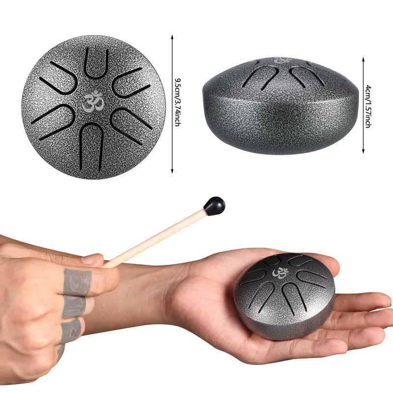 Nimara Ritual Mini Steel Tongue Drum 3 Inch Sound Healing Drum Kit