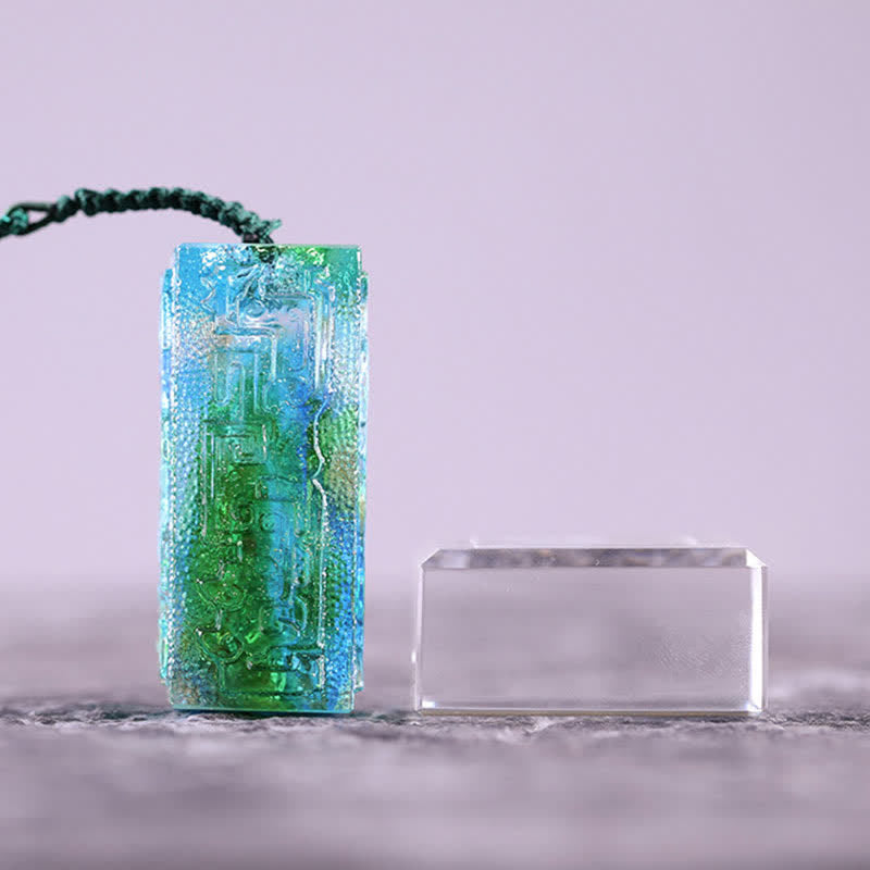 Nimara Ritual Feng Shui Handmade Liuli Crystal Art Piece Home Office Decoration