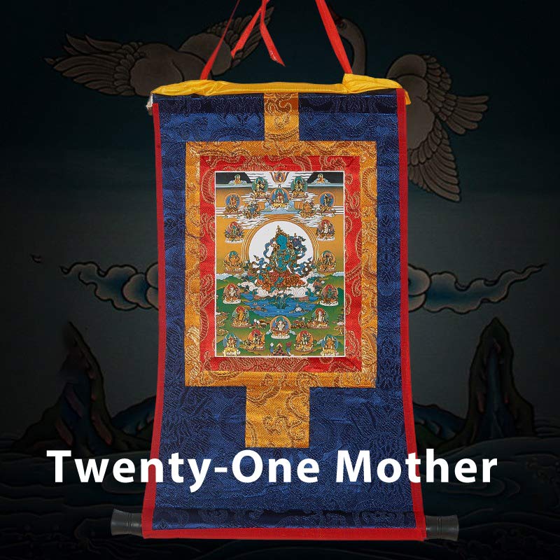 Nimara Ritual Tibetan Framed Thangka Blessing Protection Decoration