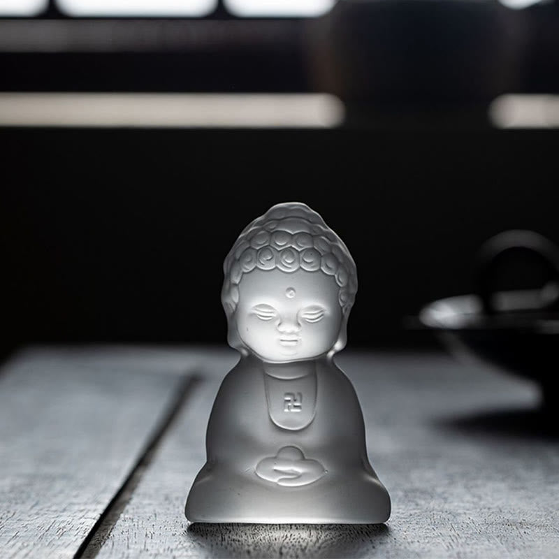 Nimara Ritual Mini Tathagata Buddha Liuli Serenity Desk Decoration