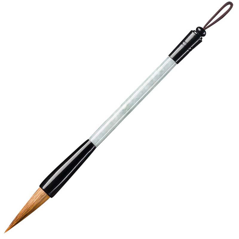Nimara Ritual Natural Jade Luck Chinese Calligraphy Brush Pen Chinese Writing Brush With Gift Box