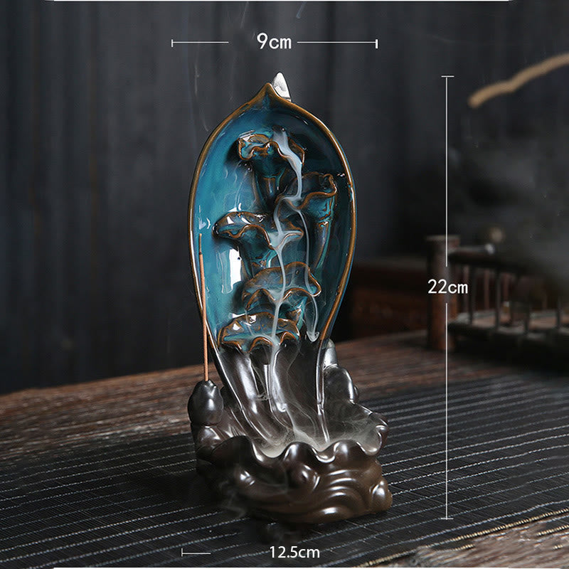 Nimara Ritual Waterfall Incense Burner Backflow Incense Holder