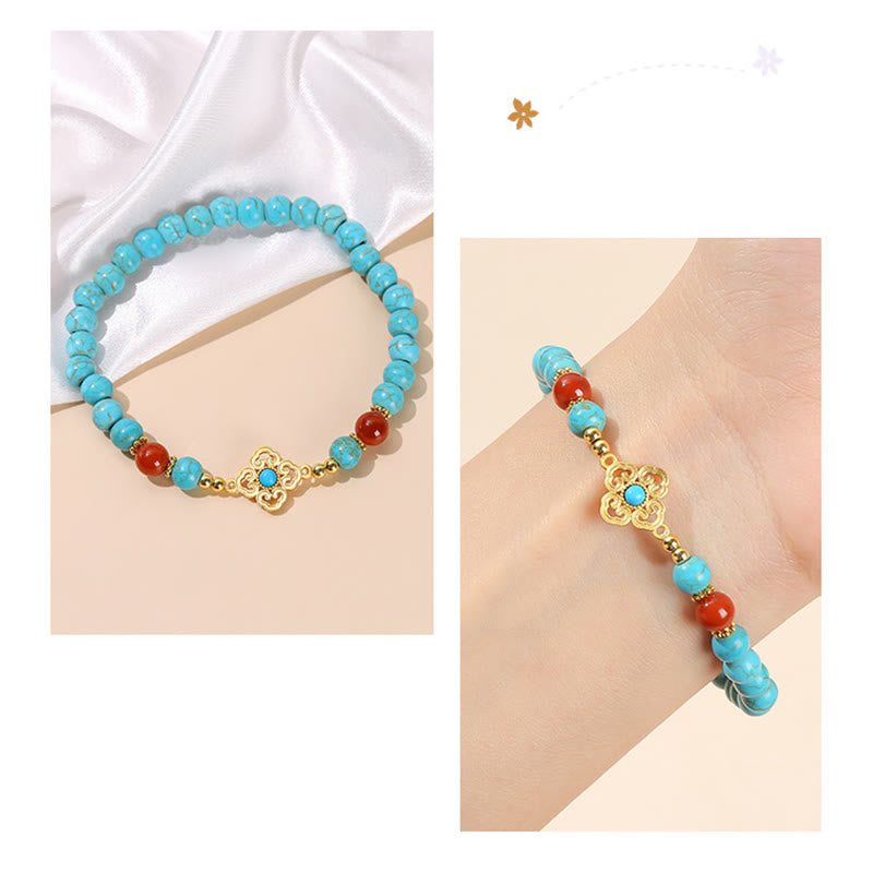 Nimara Ritual Turquoise Bead Protection Balance Bracelet