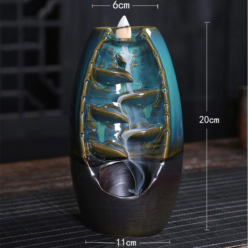 Nimara Ritual Tibetan Dragon Protection Incense Burner Decoration