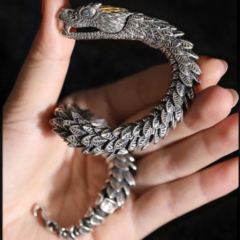 Nimara Ritual Dragon Snake Handmade Amulet Protection Chain Bracelet