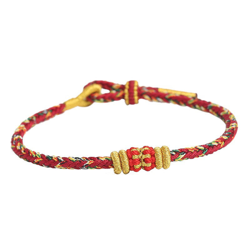 Nimara Ritual Handmade Colorful Rope King Kong Knot Braided Luck Bracelet