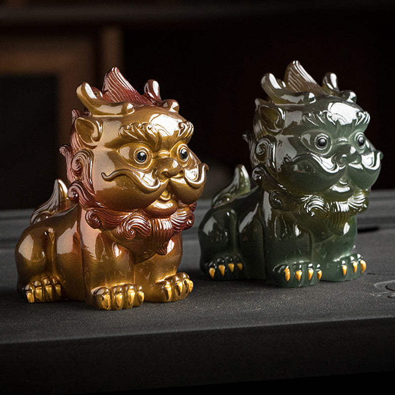 Nimara Ritual Color Changing Small PiXiu Resin Tea Pet Wealth Home Figurine Decoration