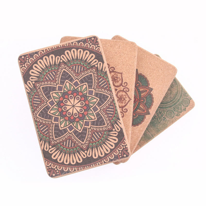 Nimara Ritual Tibetan Mandala Mindful Yoga Cork Block