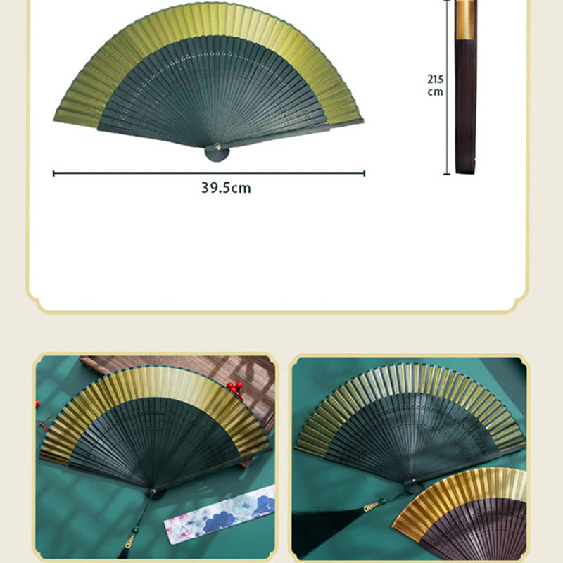 Nimara Ritual Gradient Handheld Bamboo Folding Fan