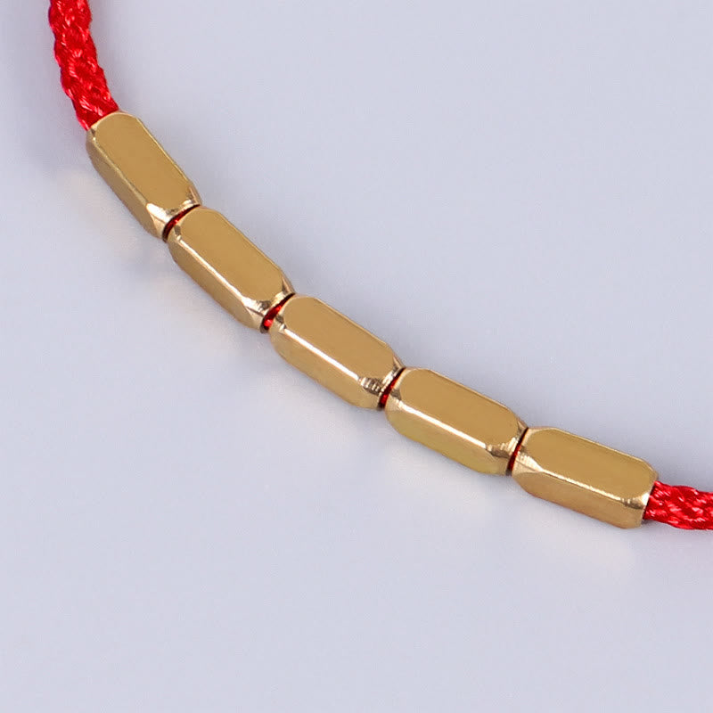 Nimara Ritual Handcrafted Copper Bead Protection Braided String Bracelet
