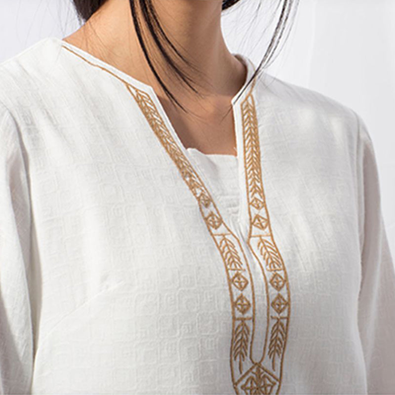 Nimara Ritual 2Pcs Tai Chi Meditation Yoga Cotton Clothing Top Pants Women's Set