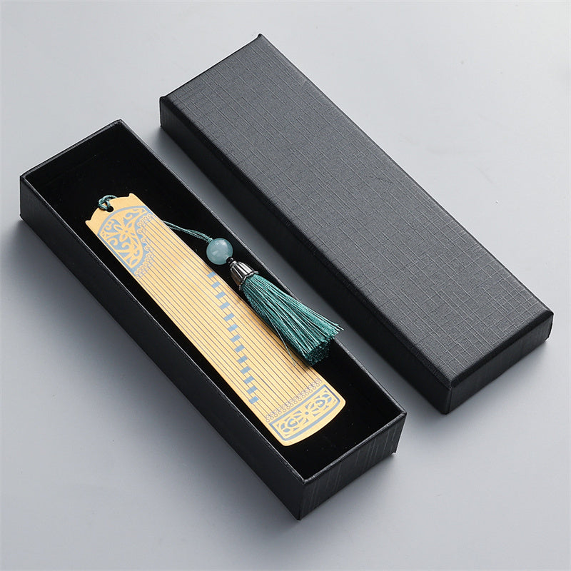 Nimara Ritual Classical Musical Instruments Pipa Guzheng Guqin Ruan Metal Bookmarks Tassel With Gift Box