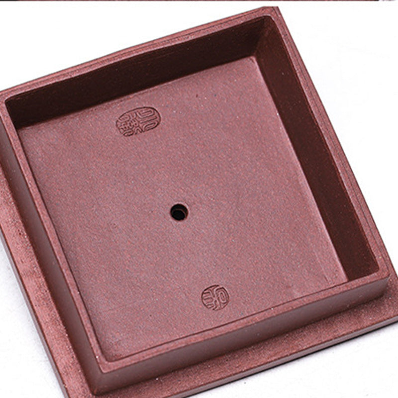 Nimara Ritual Yixing All Handmade Gomoku Playing Chess Purple Clay Kung Fu Square Teapot 280ml