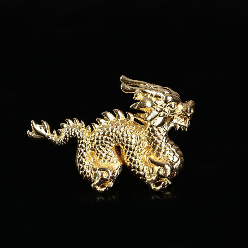 Nimara Ritual Year Of The Dragon Small Auspicious Brass Dragon Luck Success Home Decoration