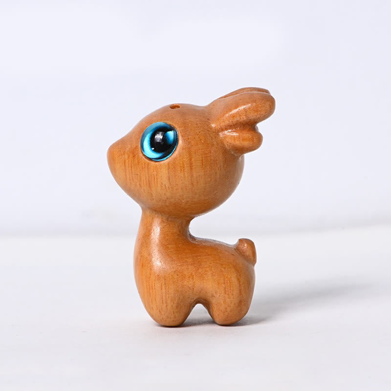 Nimara Ritual Small Leaf Red Sandalwood Ebony Wood Sandalwood Green Sandalwood Lucky Mini Deer Protection Decoration