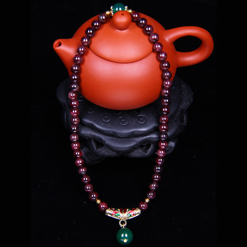 Nimara Ritual Natural Garnet Blessing Bracelet