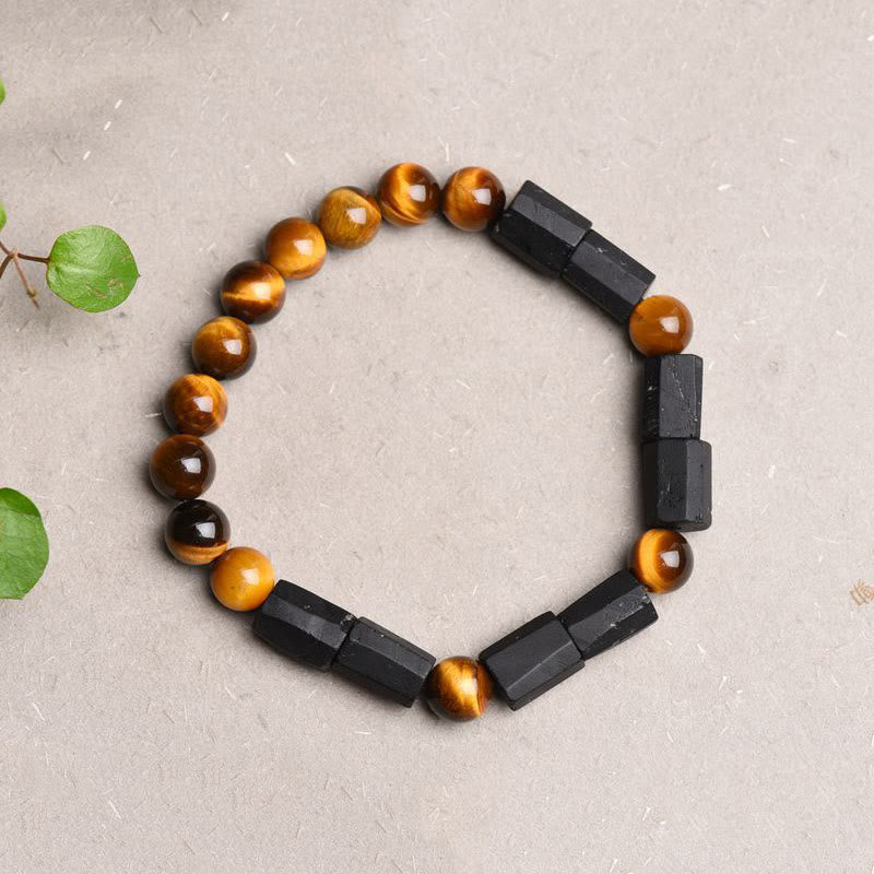 Nimara Ritual "May Confidence Guide Your Way" Black Tourmaline Bracelet Includes Gift Message Card
