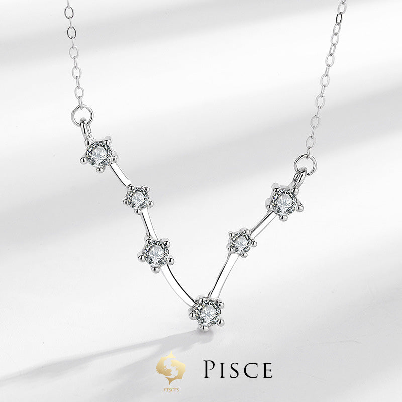 Nimara Ritual 925 Sterling Silver 12 Constellations of the Zodiac Astrology Blessing Necklace Pendant