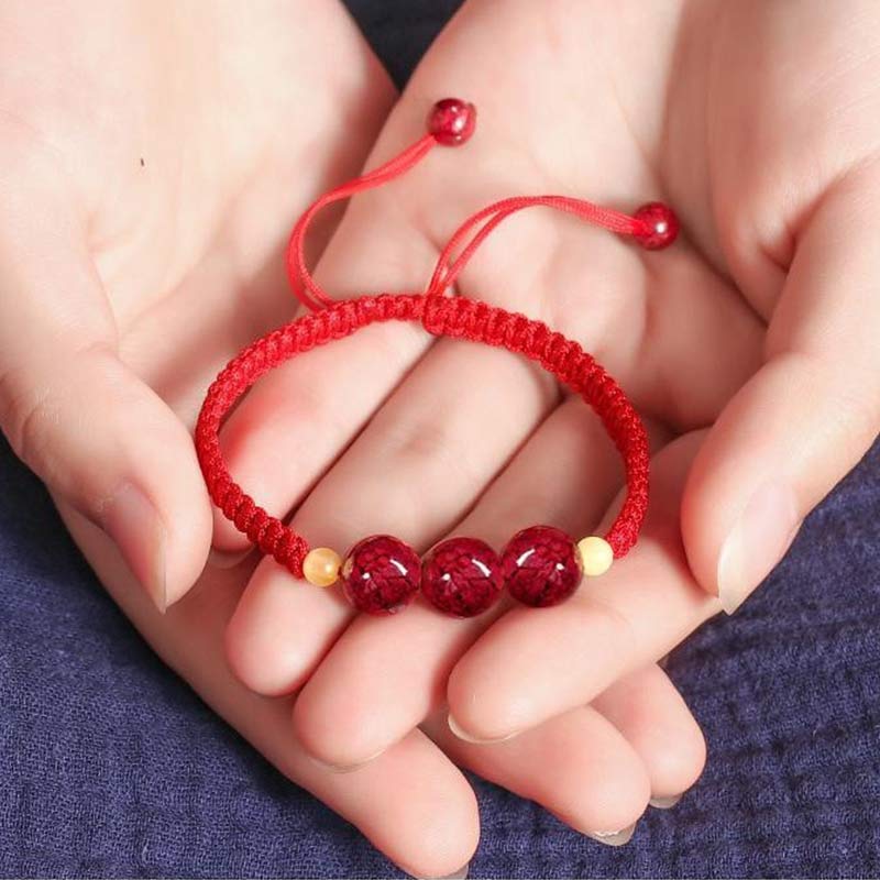 Nimara Ritual Cinnabar Blessing Red String Bracelet For Kids