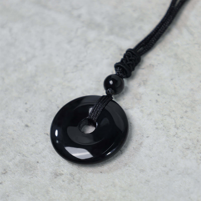 Nimara Ritual Lucky Coin Pendant Healing Crystal Gemstone Necklace