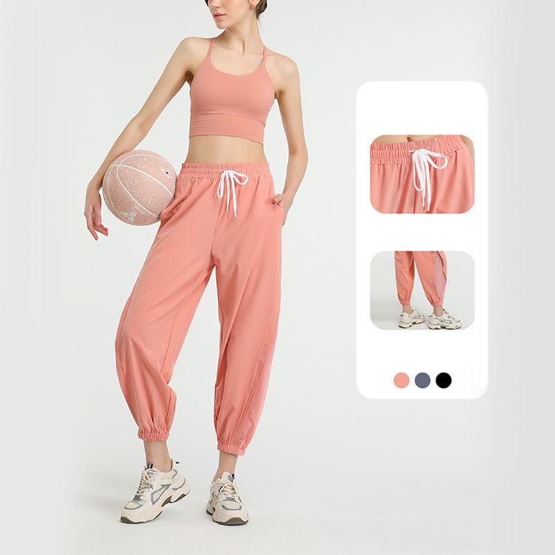 Nimara Ritual High Waist Loose Fitness Yoga Sports Track Pants With Pockets