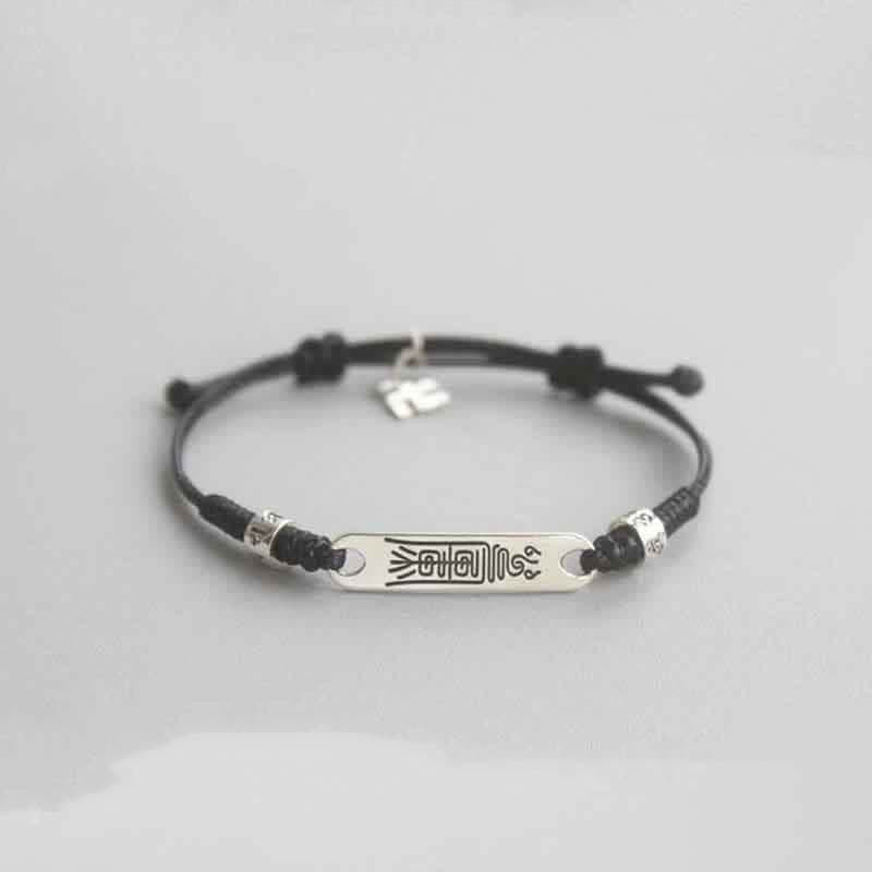 Nimara Ritual 925 Sterling Silver Red String Luck Strength Braid Bracelet