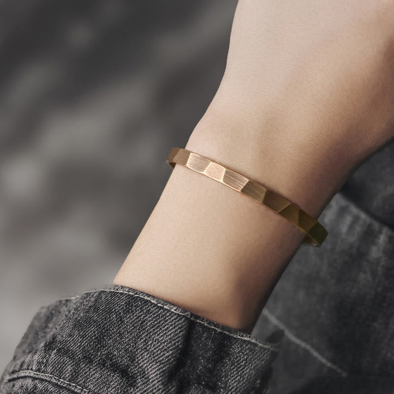 Nimara Ritual Vintage Rustic Design Copper Wealth Adjustable Cuff Bracelet