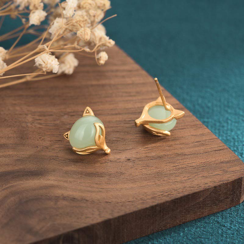 Nimara Ritual FengShui Jade Luck Earrings