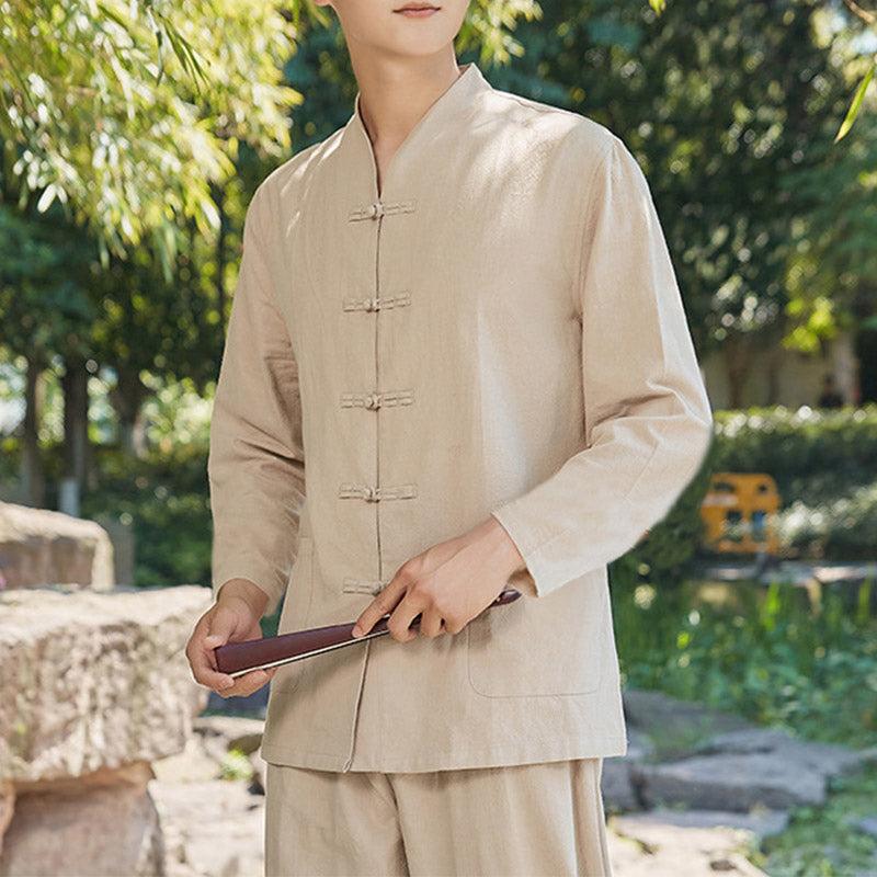 Nimara Ritual Spiritual Zen Practice Yoga Meditation Prayer Clothing Men's Set